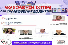 2025 Bahar Dönemi Microsoft Teams Uzaktan Eğitim Sistemi Kullanımı Akademisyen Eğitimi Gerçekleştirdik.